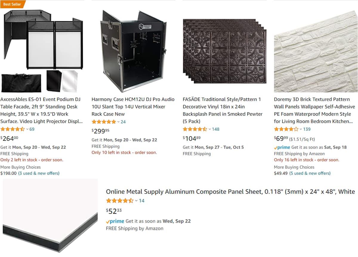 amazon exterior cladding material