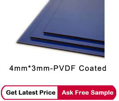 blue PVDF acp panel latest price